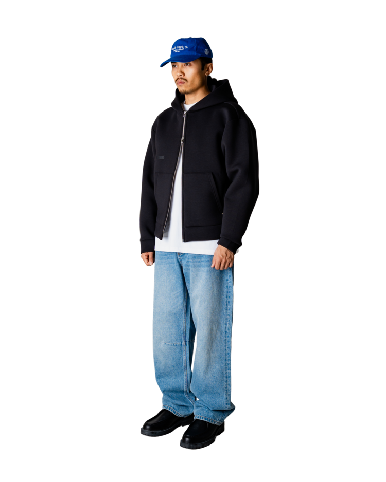 Woodbird Fuij Scuba Zip Hoodie 'Black'