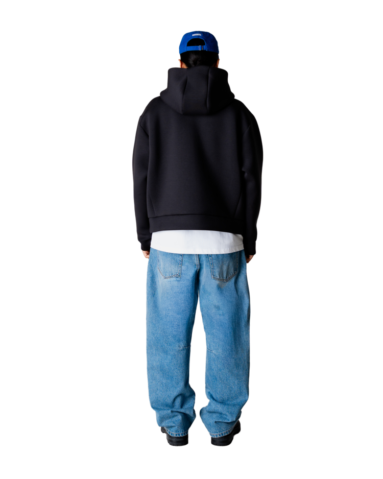 Woodbird Fuij Scuba Zip Hoodie 'Black'