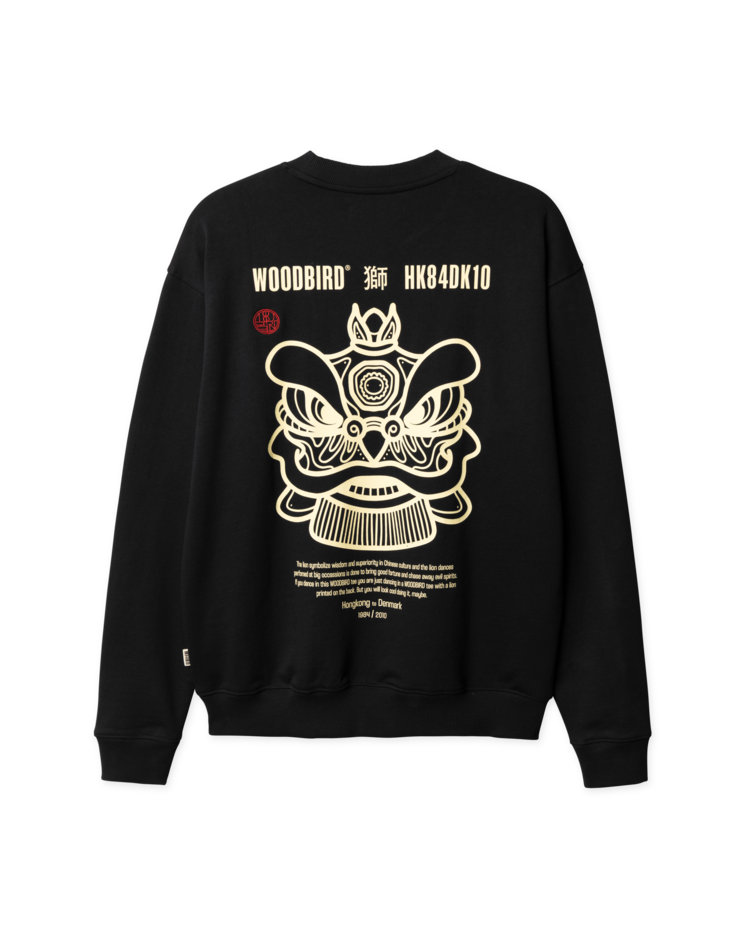 Woodbird Cane Lion Crew 'Black'