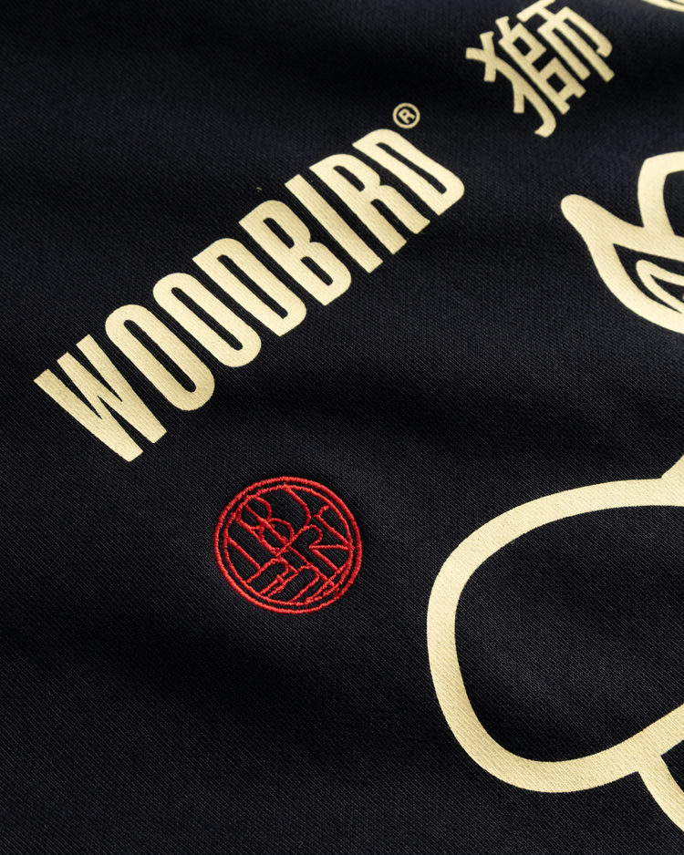 Woodbird Cane Lion Crew 'Black'