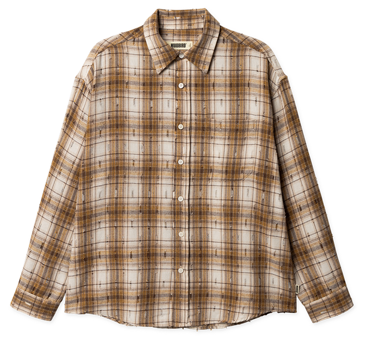 Woodbird Jong Check Supply Shirt 'Brown Check'