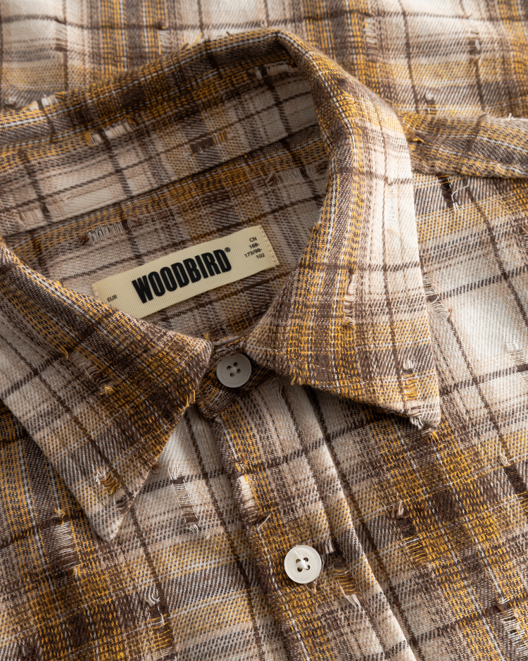 Woodbird Jong Check Supply Shirt 'Brown Check'