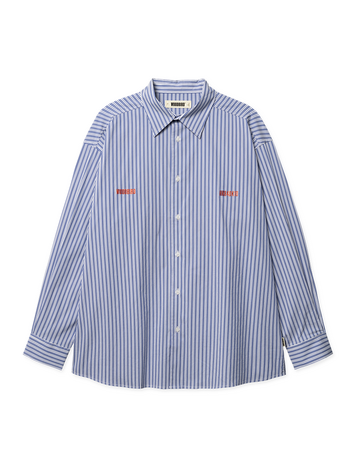 Woodbird Brooks Lion Shirt 'Light Blue'