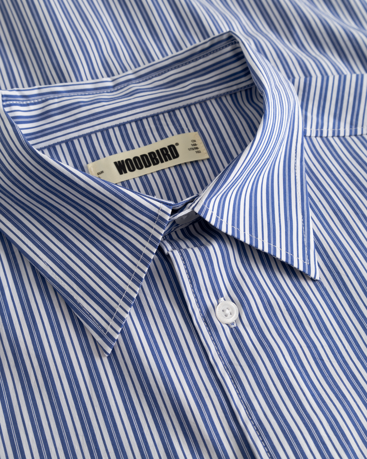 Woodbird Brooks Lion Shirt 'Light Blue'