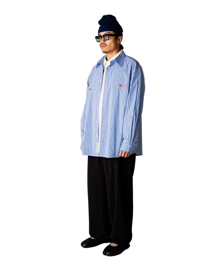 Woodbird Brooks Lion Shirt 'Light Blue'