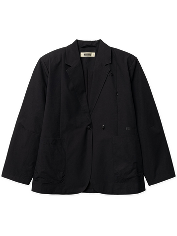 Woodbird Ging Paper Blazer Jacket 'Black'
