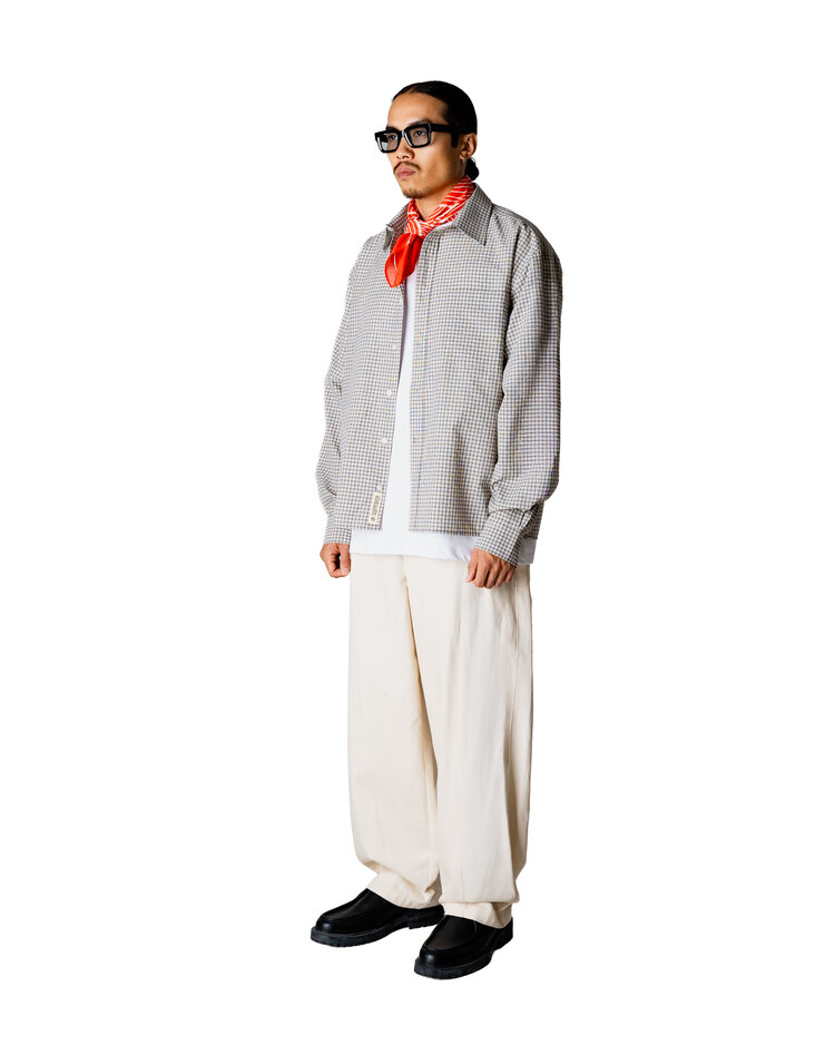 Woodbird Buzo Check Shirt 'Off White Check'