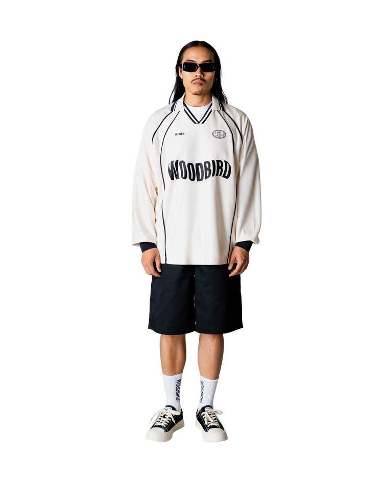 Woodbird Taka L/S Sports Polo 'Off White'