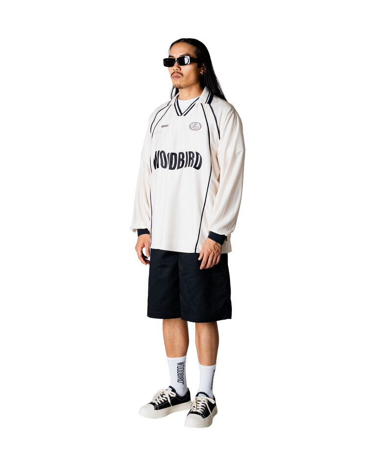 Woodbird Taka L/S Sports Polo 'Off White'