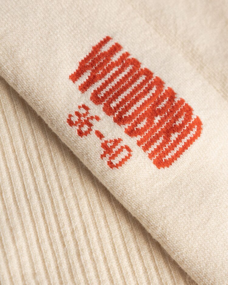 Woodbird Tennis Stamp Socks 2-Pack 'Pine Green-Off White'