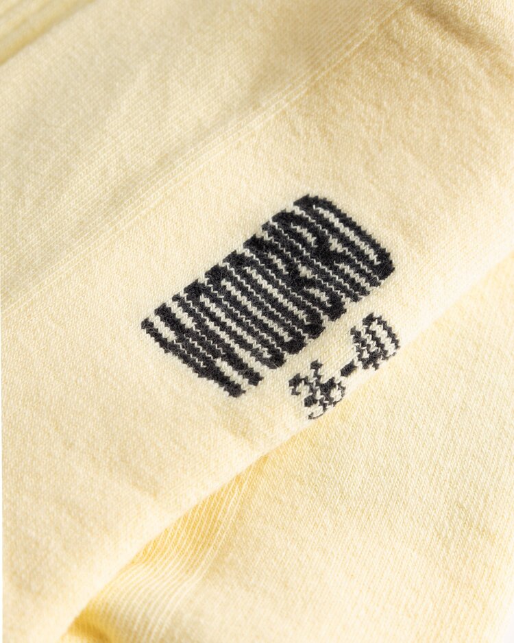 Woodbird Tennis Stamp Socks 2-Pack 'Yellow-Black'