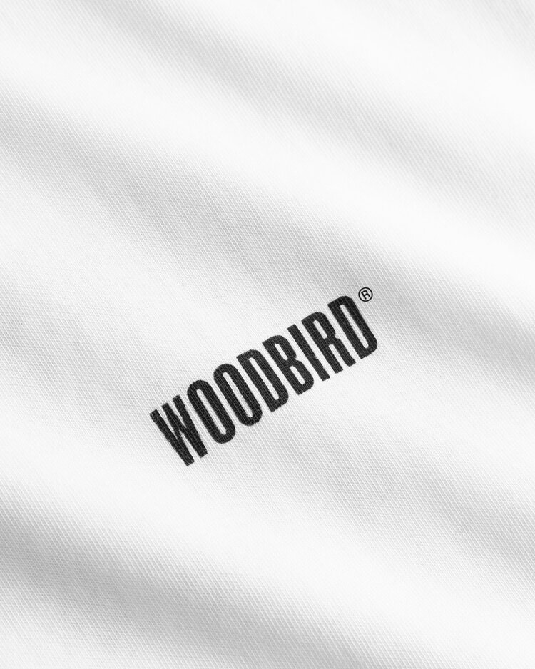 Woodbird Joes L/S Logo Tee 'White'