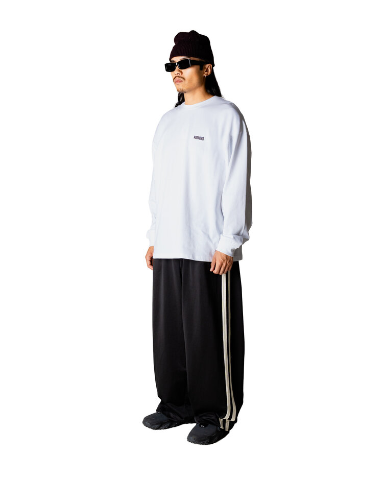 Woodbird Joes L/S Logo Tee 'White'