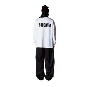 Woodbird Joes L/S Logo Tee 'White'