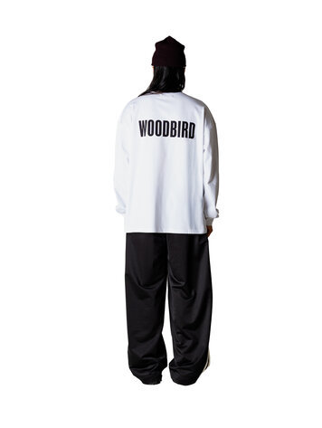 Woodbird Joes L/S Logo Tee 'White'