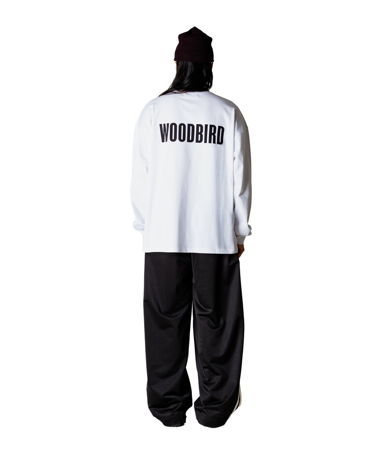 Woodbird Joes L/S Logo Tee 'White'