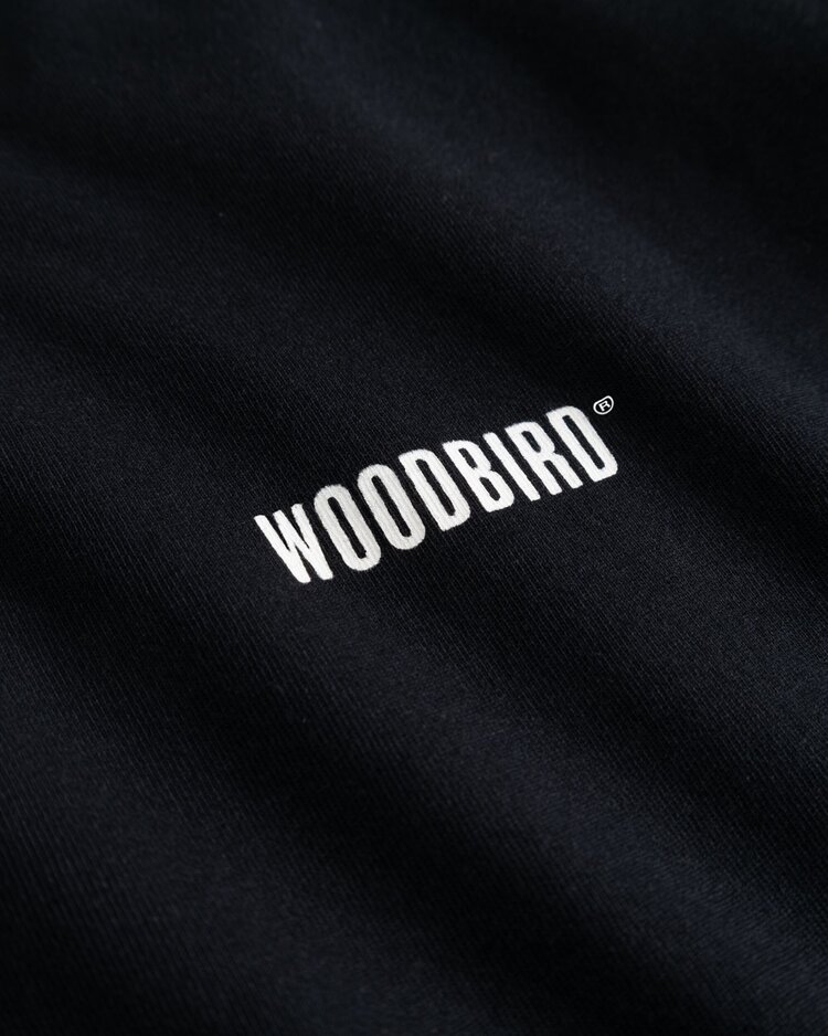 Woodbird Joes L/S Logo Tee 'Black'