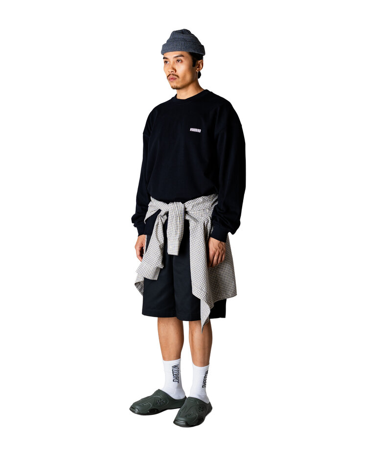 Woodbird Joes L/S Logo Tee 'Black'