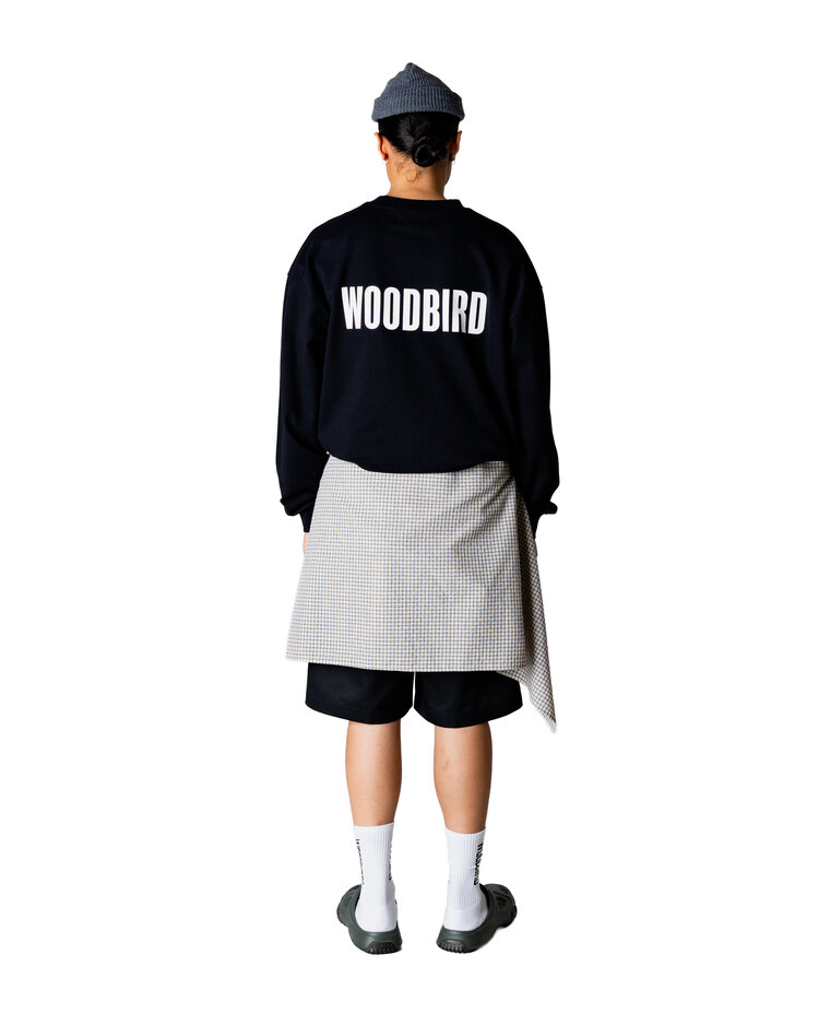 Woodbird Joes L/S Logo Tee 'Black'