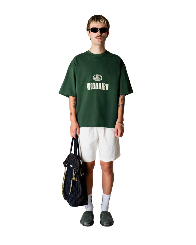 Woodbird Beam Nine T-Shirt 'Pine Green'