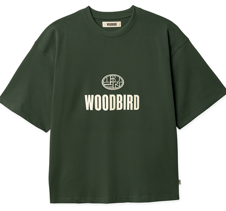 Woodbird Beam Nine T-Shirt 'Pine Green'