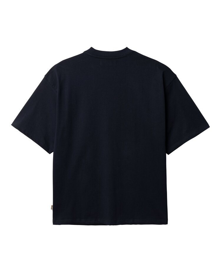 Woodbird Beam Nine T-Shirt 'Dark Navy'