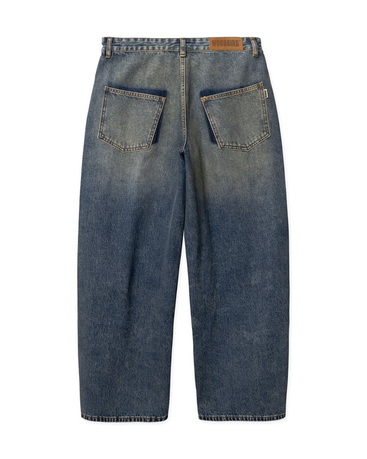 Woodbird Ghat Twisted Jeans 'Blue Vintage'