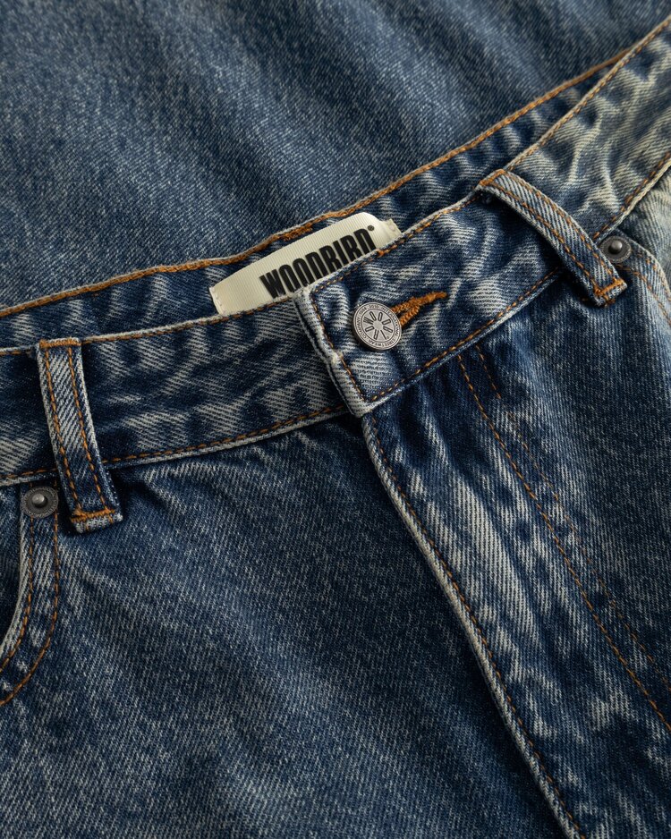 Woodbird Ghat Twisted Jeans 'Blue Vintage'
