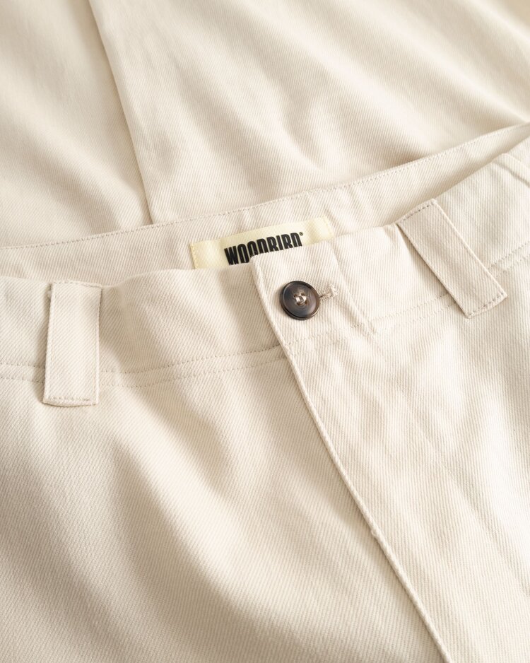 Woodbird Wu Chino Pants 'Off White'