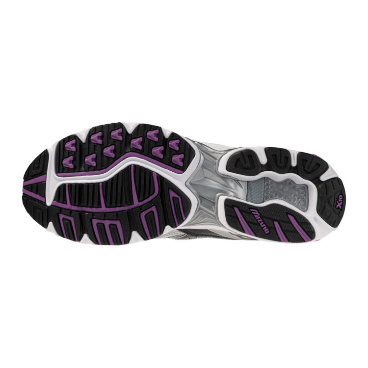 Mizuno Wave Rider 10 'Snow White / Black / Slate'