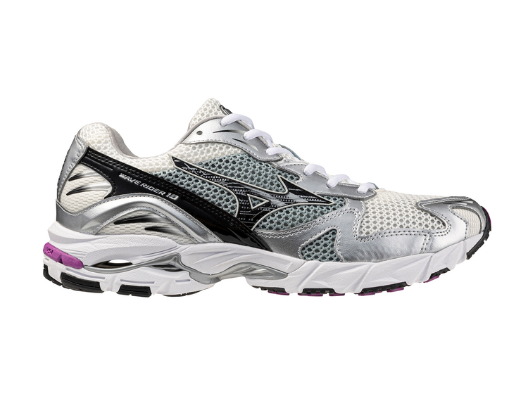 Mizuno Wave Rider 10 'Snow White / Black / Slate'