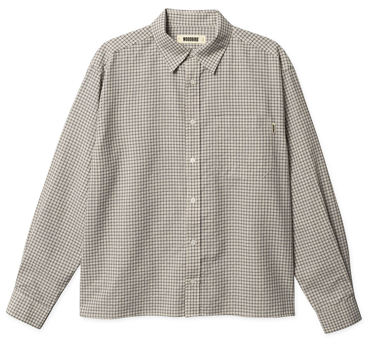 Woodbird Buzo Check Shirt 'Off White Check'