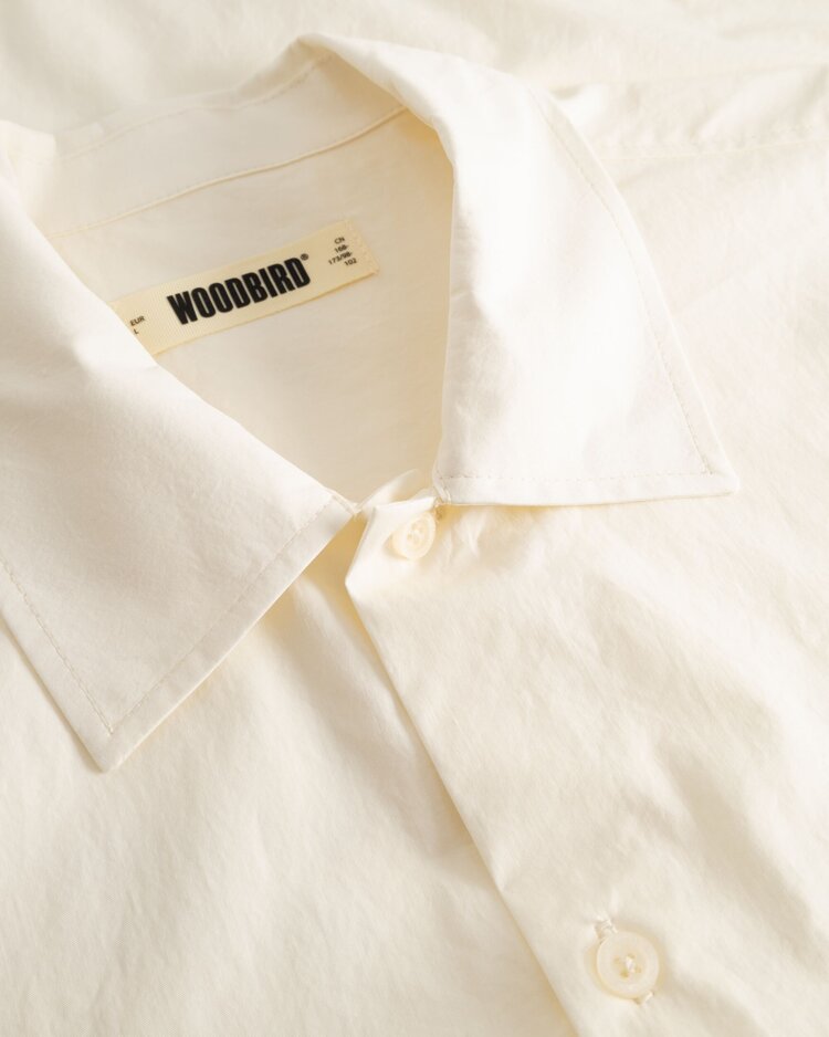 Woodbird Banks Sign Shirt 'Off White'