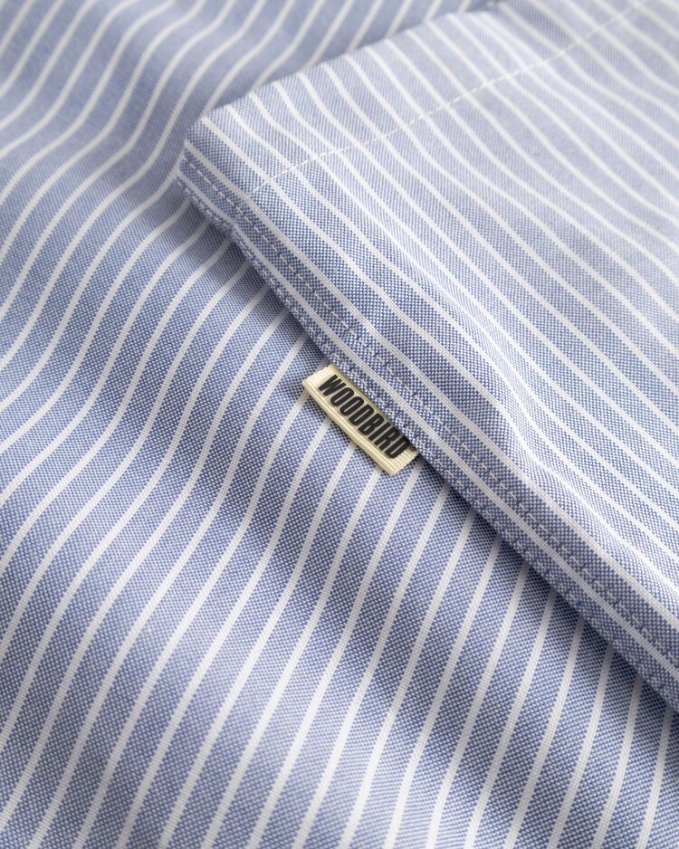 Woodbird Wang Ox Flower Shirt 'Light Blue'