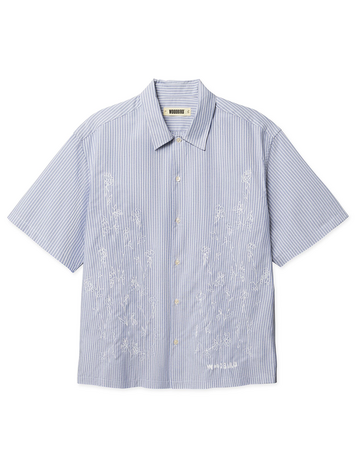 Woodbird Wang Ox Flower Shirt 'Light Blue'
