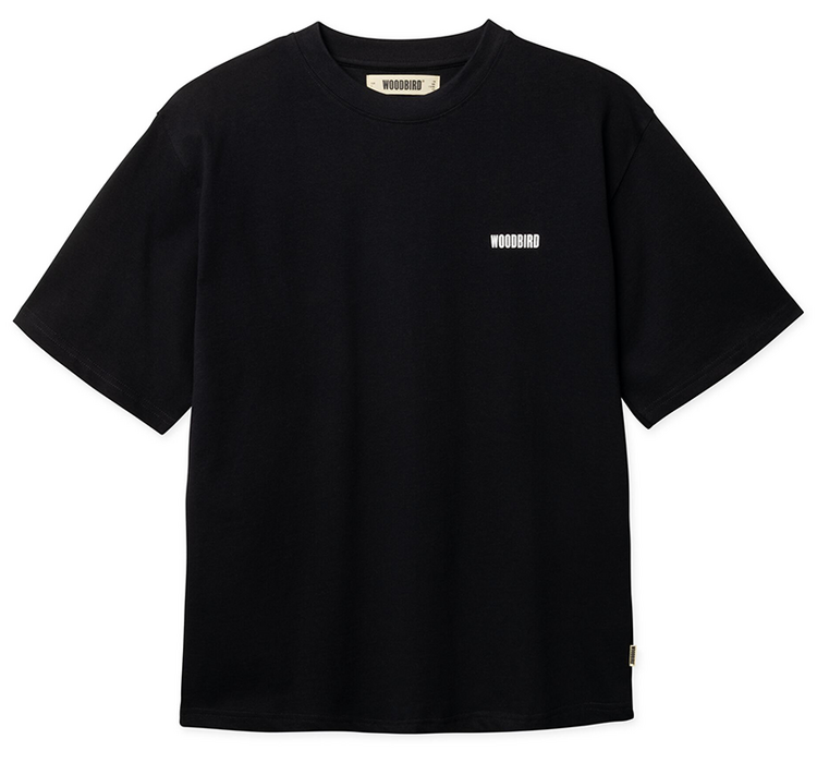 Woodbird Baine Sea T-Shirt 'Black'