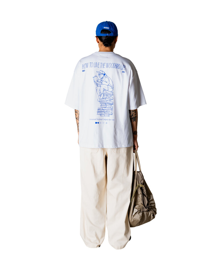 Woodbird Beam Book T-Shirt 'White'