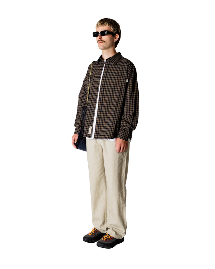 Woodbird Eik Linen Pant 'Stone'