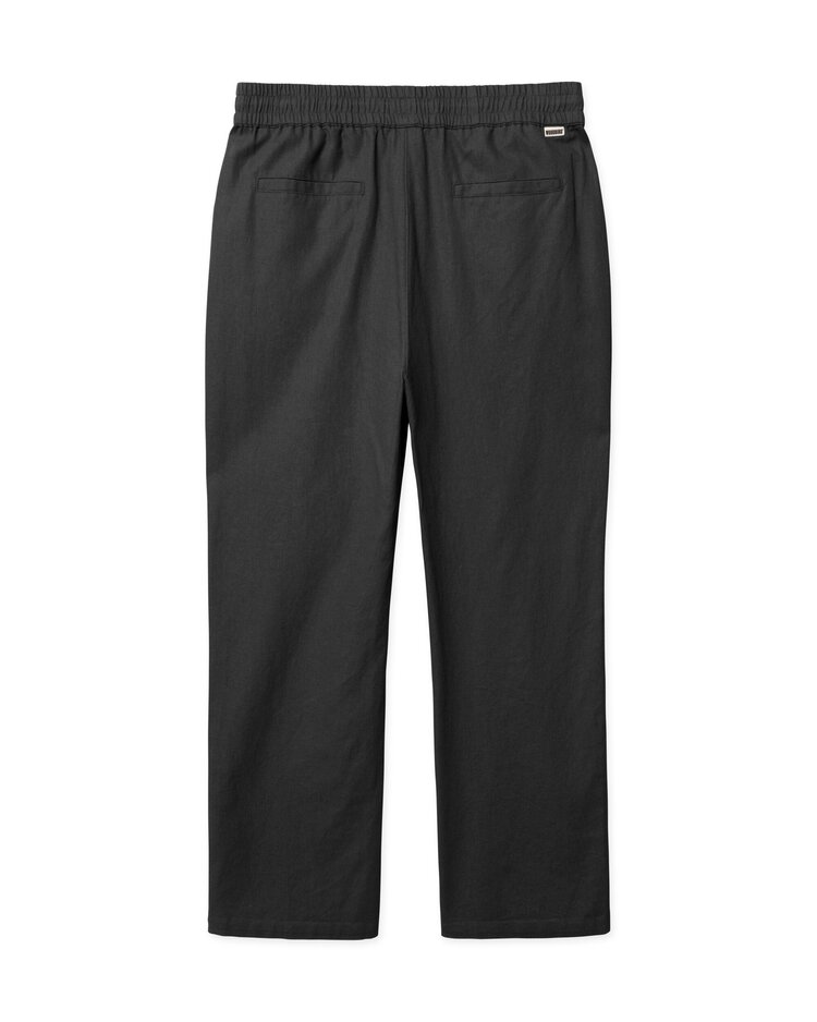 Woodbird Eik Linen Pant 'Black'