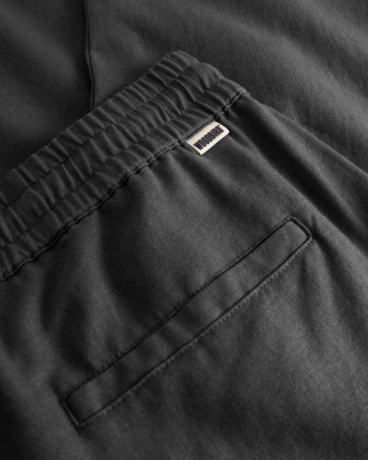 Woodbird Eik Linen Pant 'Black'