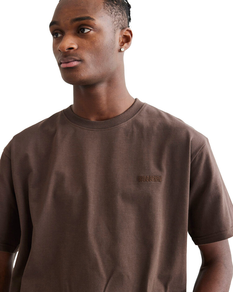 Woodbird Baine Base T-Shirt 'Brown'