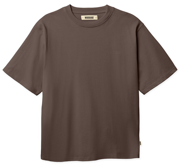 Woodbird Baine Base T-Shirt 'Brown'