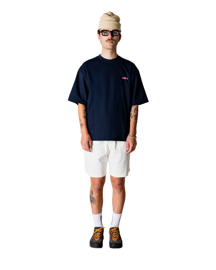 Woodbird Beam Book T-Shirt 'Dark Navy'