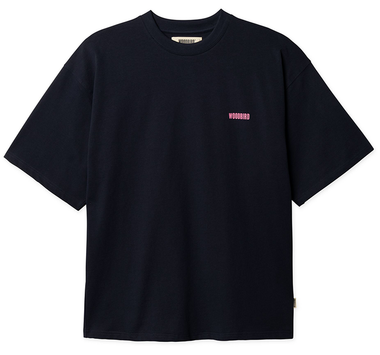 Woodbird Beam Book T-Shirt 'Dark Navy'