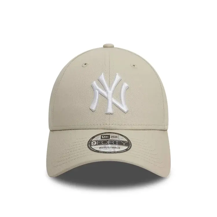 New Era New York Yankees League Essential Stone 9FORTY Adjustable Cap 'Stone White'