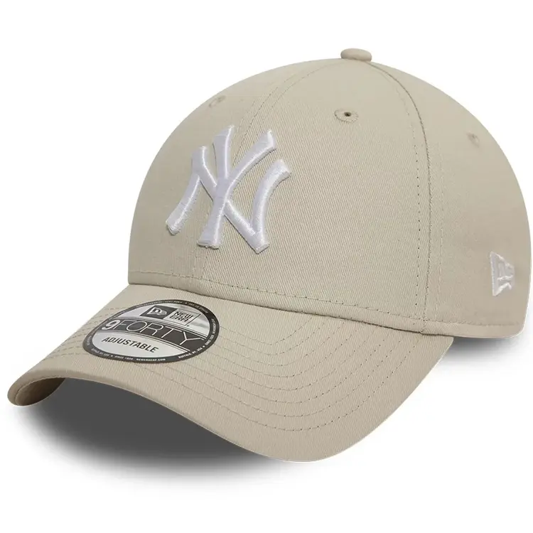 New Era New York Yankees League Essential Stone 9FORTY Adjustable Cap 'Stone White'