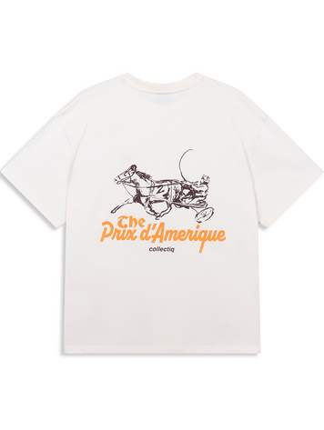 Collectiq Trotting Prix T-Shirt 'Off White'