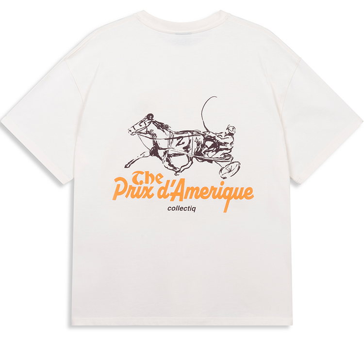 Collectiq Trotting Prix T-Shirt 'Off White'