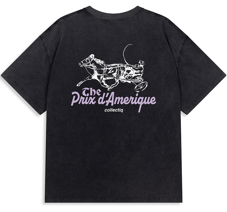 Collectiq Trotting Prix T-Shirt 'Faded Black'