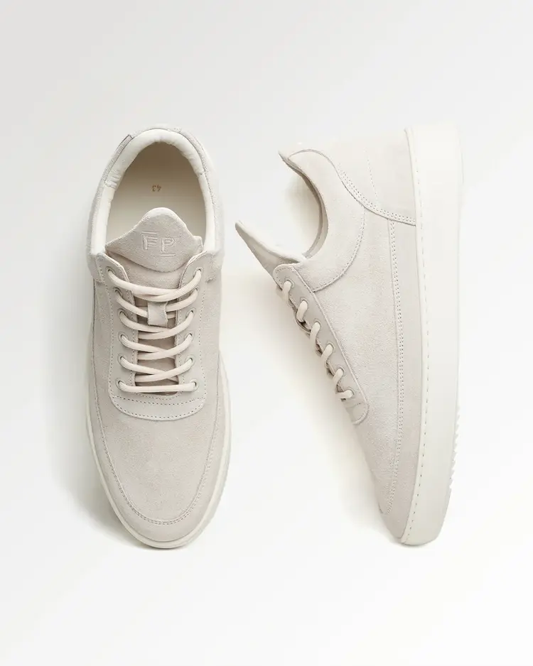 Filling Pieces Low Top Suede Organic 'Off White'